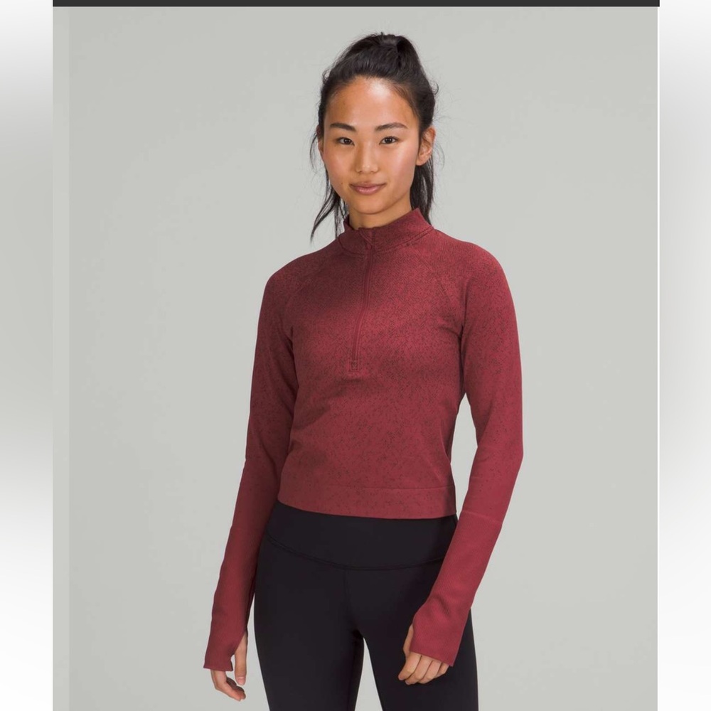 Lululemon Rest Less Cropped Half-Zip
